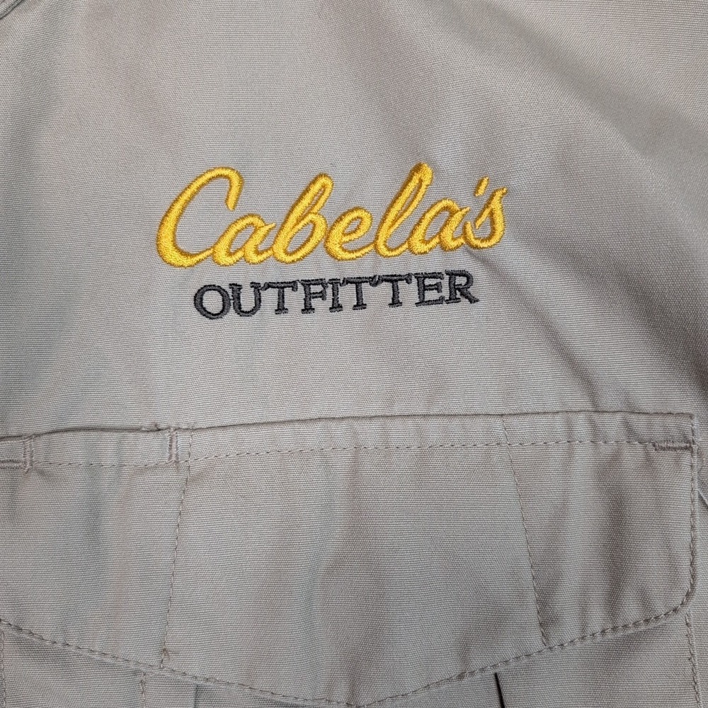 Cabela's Shirt Mens L Biege Button Up Casual Pockets Outdoors Active Uniform - Picture 10 of 10